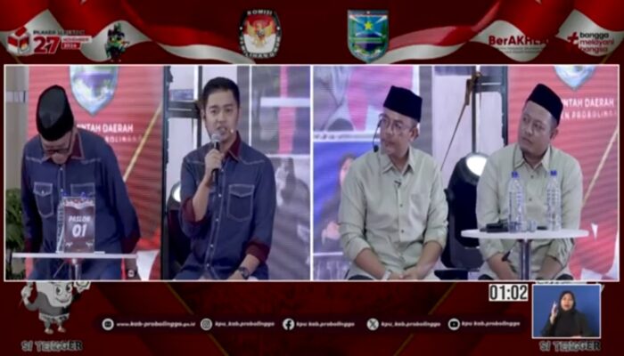 Debat Publik Pertama Cabup Probolinggo, Zulmi dan Gus Haris Paparkan Visi dan Misi