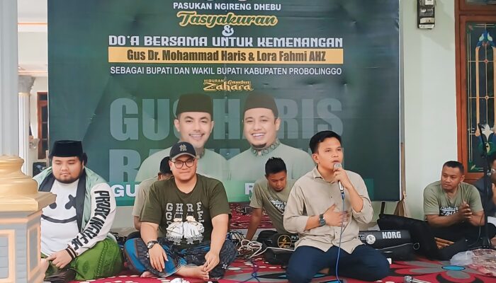 Tasyakuran Relawan Pasukan Ngireng Dhebu Atas Kemenagan Gus Haris dan Ra Fahmi
