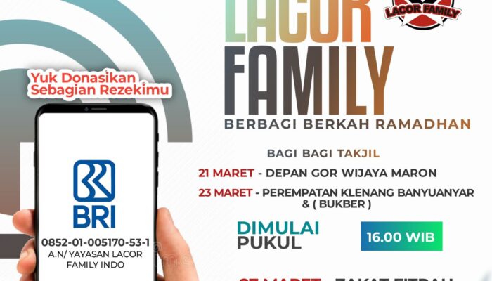 Lacor Family Gelar Aksi Berbagi Berkah Ramadhan di Probolinggo