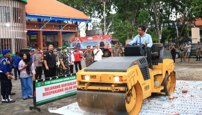 Bea Cukai Probolinggo Musnahkan Rokok dan Miras Ilegal Senilai Rp 1,53 Miliar