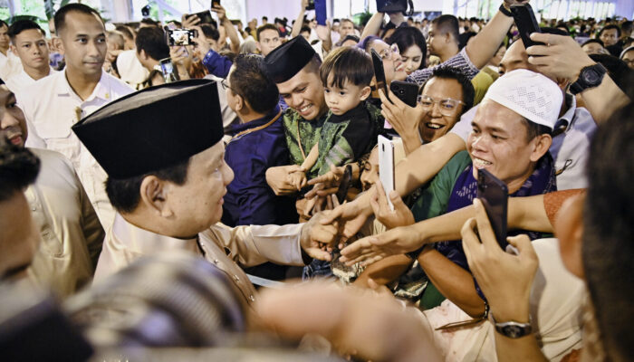 Ribuan Warga Padati Istana dalam Gelar Griya Idulfitri Presiden Prabowo