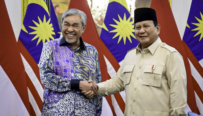 Presiden Prabowo Terima Kunjungan Kehormatan WPM Malaysia di Istana Merdeka