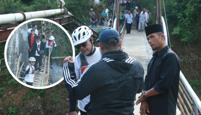 Bupati Probolinggo Tinjau Jembatan Condong–Brabe, Janjikan Perbaikan Permanen