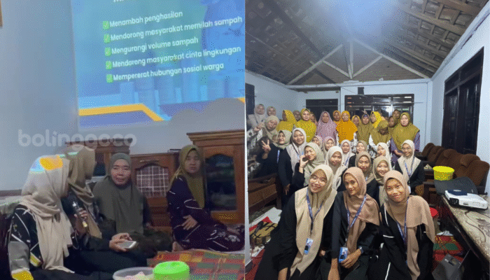 Mahasiswa KKN UINSA Kenalkan Bank Sampah Lewat Kegiatan Sarwe’en di Gading Probolinggo