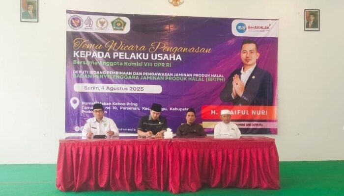 Temui Pelaku Usaha Probolinggo, Sertifikasi Halal Jadi Fokus Anggota Komisi VIII DPR RI