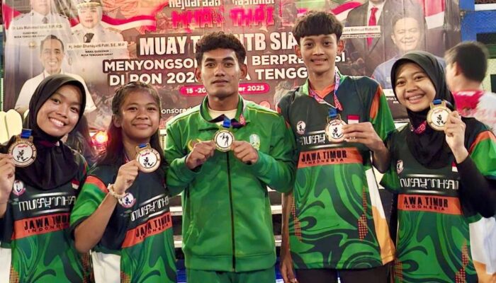 Atlet Muaythai Probolinggo Sumbang 5 Medali untuk Jawa Timur di Kejurnas 2025