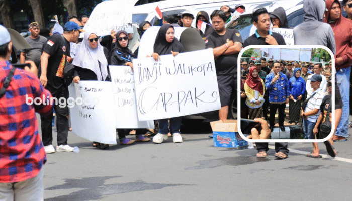 Kantor Pemkot Probolinggo Digeruduk, Protes Penebangan Pohon di Tengah Proyek