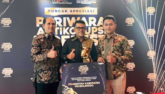Pemkab Probolinggo Catat Prestasi, KPK Anugerahkan Penghargaan Anti Korupsi 2025