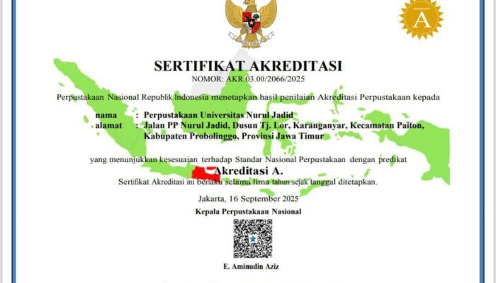 Perpustakaan UNUJA Raih Akreditasi A dari Perpusnas RI, Bukti Komitmen Layanan Unggul