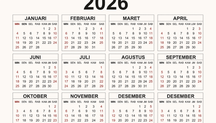 Catat! Ini Daftar Lengkap Hari Libur Nasional dan Cuti Bersama 2026