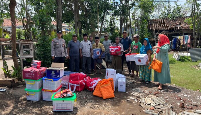 BPBD Salurkan Bantuan, Warga Pohsangit Leres Mulai Bangkit Pasca Puting Beliung