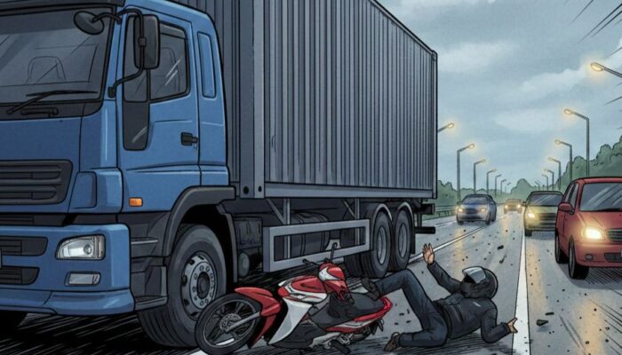 Gagal Salip Truk, Pemotor Tewas di Jalur Pantura Probolinggo