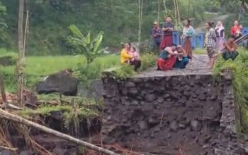 Jembatan Pakuniran Putus, Pemkab Probolinggo Siapkan Jembatan Sementara