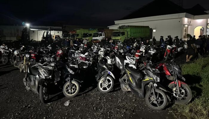 Polres Probolinggo Gerebek Balap Liar di Dringu, Puluhan Motor Disita