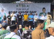 Ribuan Kader GP Ansor dan Fatayat NU Semarakkan Jalan Sehat Harlah di Kraksaan