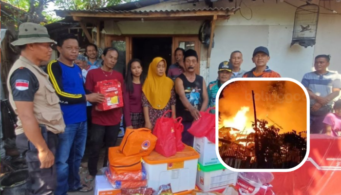 Pasca Kebakaran Akibat Lilin, Dua Keluarga di Kraksaan Dapat Bantuan Pemkab Probolinggo