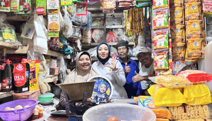 Pasar Lumbang Mendadak Ramai Saat Ning Dini Blusukan, Pedagang Curhat Soal Pasar Sepi