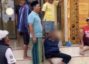Dikepung Warga, Pria Berambut Cepak Kepergok Curi Kotak Amal di Masjid Probolinggo