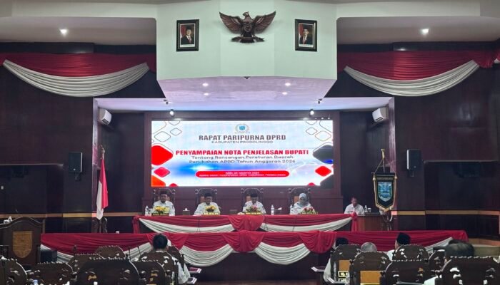 Wabup Fahmi Sampaikan Nota P-APBD 2026 di DPRD, Pendapatan Probolinggo Naik Rp13,2 Miliar