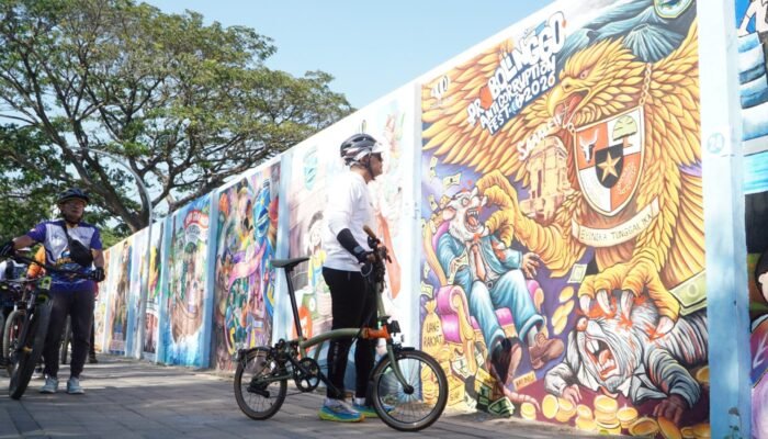Peserta dari Jakarta hingga Jateng Ramaikan Mural Anti Korupsi di Probolinggo